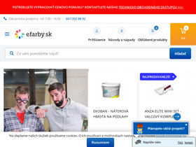 'efarby.sk' screenshot