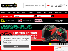 'thevisorshop.com' screenshot