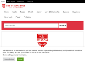 'thewisdompost.com' screenshot