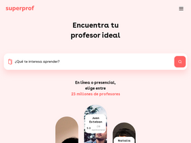 'superprof.co' screenshot