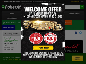 'pokeratlas.com' screenshot