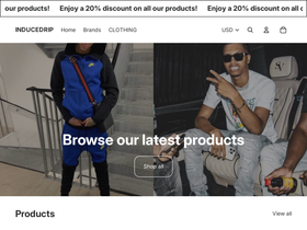 Inducedrip website screenshot