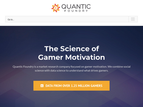 'quanticfoundry.com' screenshot