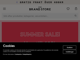 'kidsbrandstore.se' screenshot
