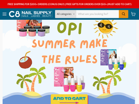 'c8nailsupply.com' screenshot