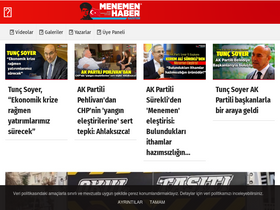 'menemenhaber.com.tr' screenshot
