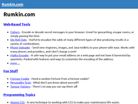 'rumkin.com' screenshot