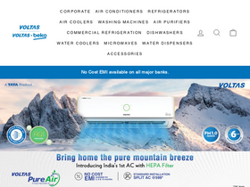 'voltas.com' screenshot