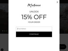'matissefootwear.com' screenshot