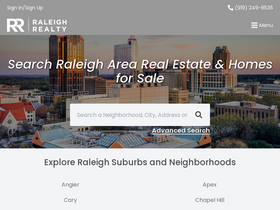 'raleighrealtyhomes.com' screenshot