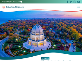 'bahaiteachings.org' screenshot