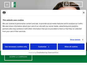 'fibrosicisticaricerca.it' screenshot