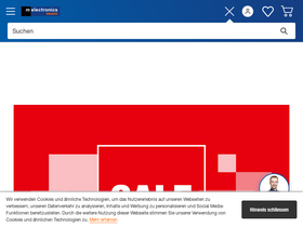 'melectronics.ch' screenshot