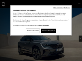 'renault.de' screenshot