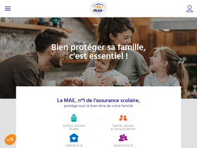 'mae.fr' screenshot