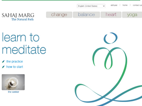 'sahajmarg.org' screenshot