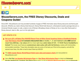 'mousesavers.com' screenshot
