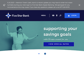 'five-starbank.com' screenshot