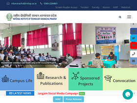 'nitap.ac.in' screenshot