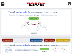 'kooora-lives.com' screenshot