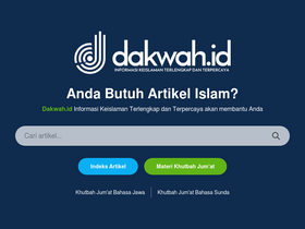 'dakwah.id' screenshot