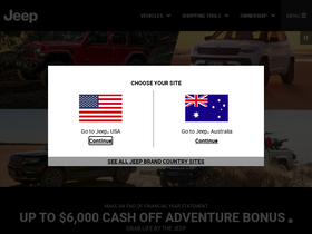 'jeep.com.au' screenshot