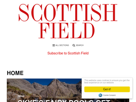 'scottishfield.co.uk' screenshot