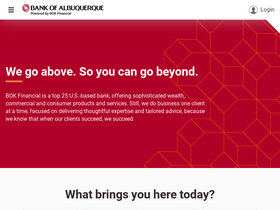 'bankofalbuquerque.com' screenshot