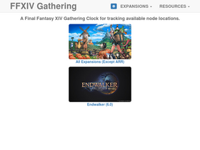 'ffxiv-gathering.com' screenshot