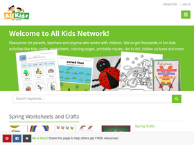'allkidsnetwork.com' screenshot