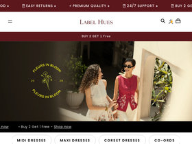 labelhues.com homepage screenshot
