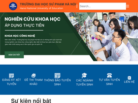 'gddb.hnue.edu.vn' screenshot