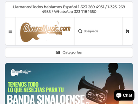 olveramusic.com homepage screenshot