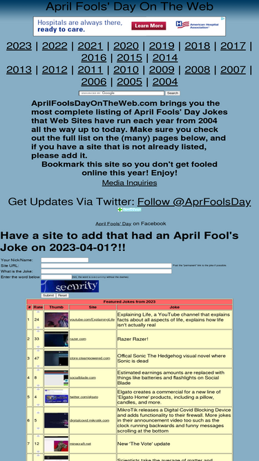 aprilfoolsdayontheweb.com