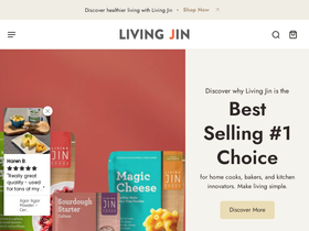 LIVING JIN website screenshot