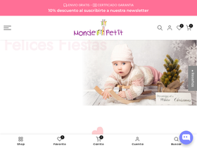 Mondepetit homepage screenshot