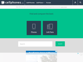 'cellphones.ca' screenshot