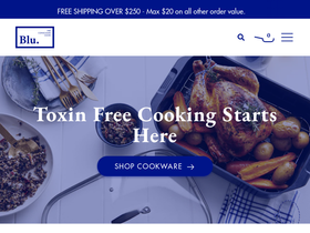 blucookware.com homepage screenshot