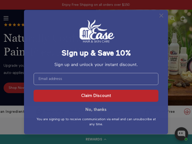 ateasehairandskincare.com homepage screenshot