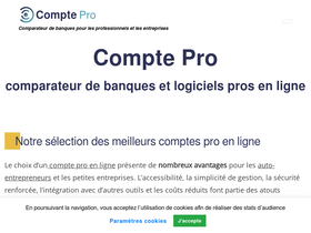 'compte-pro.com' screenshot