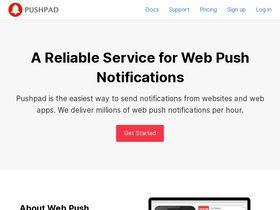 'pushpad.xyz' screenshot