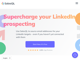 'salesql.com' screenshot