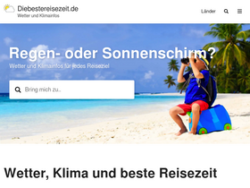 'diebestereisezeit.de' screenshot