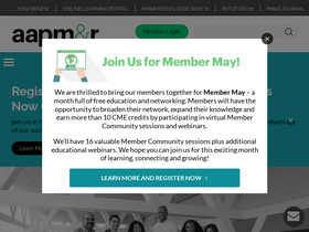 'aapmr.org' screenshot