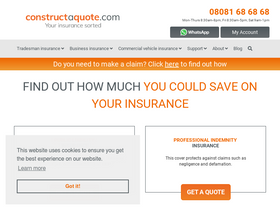 'constructaquote.com' screenshot