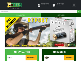 'armurerie-gilles.com' screenshot