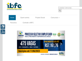 'ibfc.org.br' screenshot