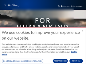 'milliken.com' screenshot
