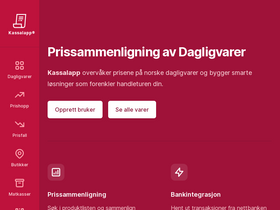 'kassal.app' screenshot