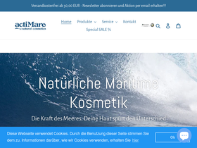 actimare.de homepage screenshot